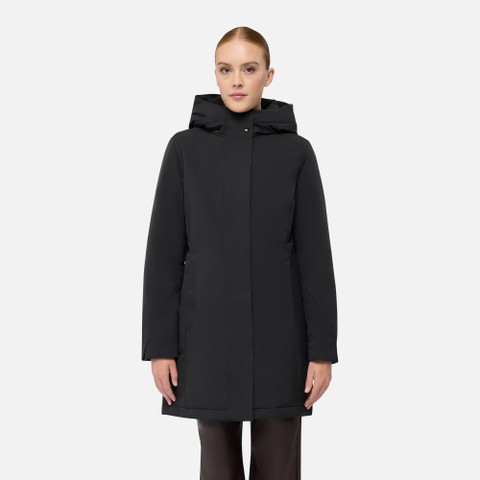 Long parka SPHERICA WOMAN Black - image number 1 | GEOX