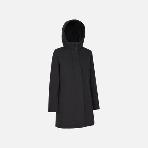 Long parka SPHERICA WOMAN Black - image number 2 | GEOX