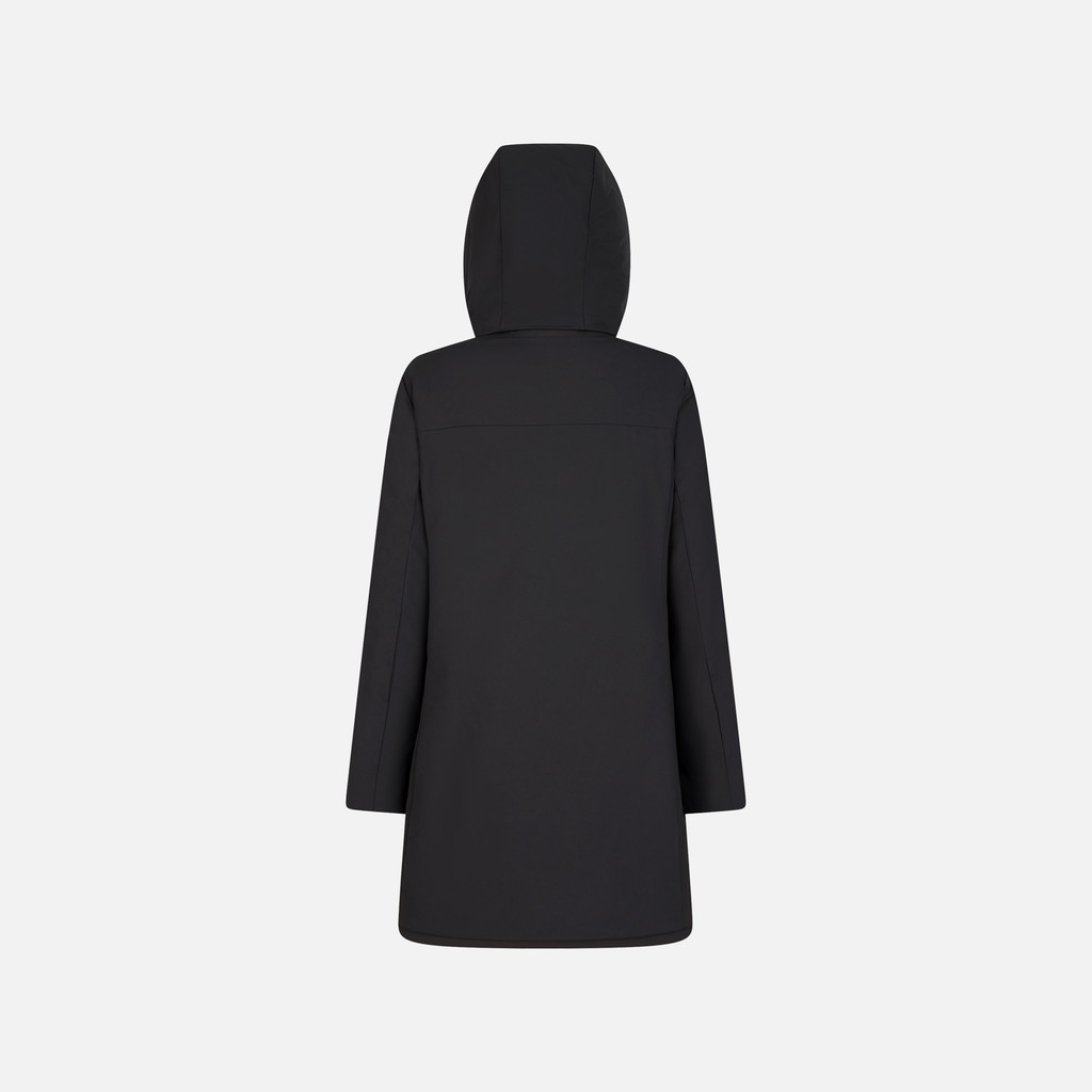 Long parka SPHERICA WOMAN Black - image number 4 | GEOX