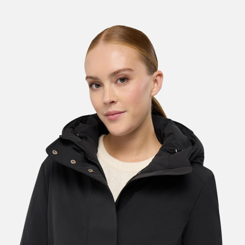 Long parka SPHERICA WOMAN Black - image number 8 | GEOX
