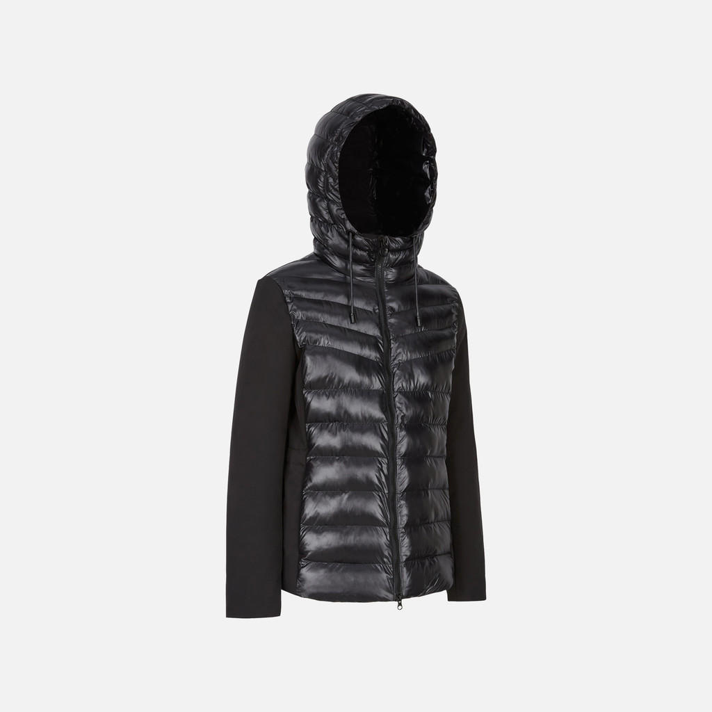 Parka trapuntato SPHERICA DONNA Nero/Nero - image number 2 | GEOX