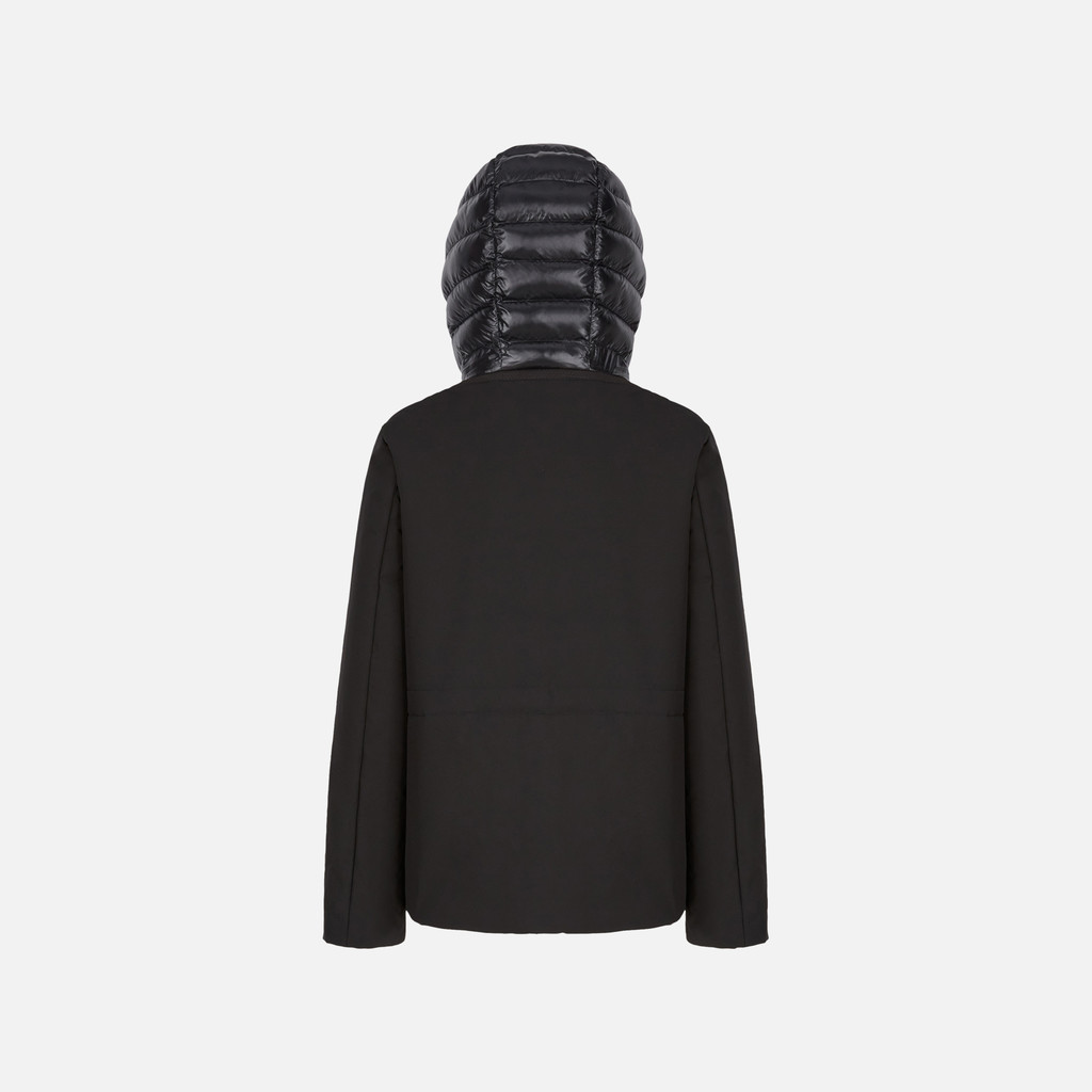 Parka trapuntato SPHERICA DONNA Nero/Nero - image number 4 | GEOX