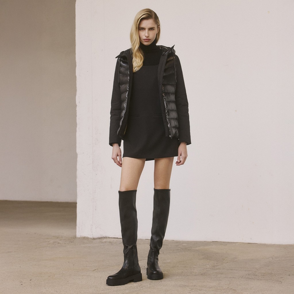 Quilted parka SPHERICA WOMAN Black/Black - image number 7 | GEOX