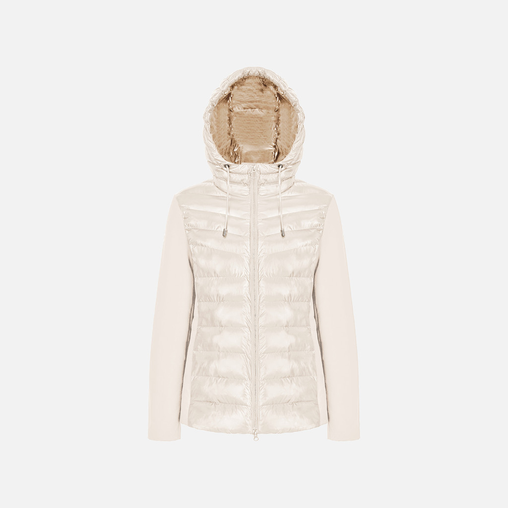 Quilted jacket SPHERICA WOMAN Mid Moonbeam/Mid moonbeam - image number 0 | GEOX