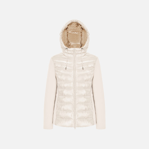 Quilted jacket SPHERICA WOMAN Mid Moonbeam/Mid moonbeam - image number 0 | GEOX