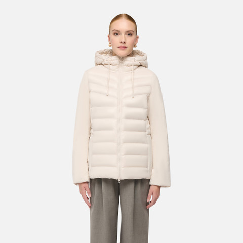 Quilted jacket SPHERICA WOMAN Mid Moonbeam/Mid moonbeam - image number 1 | GEOX