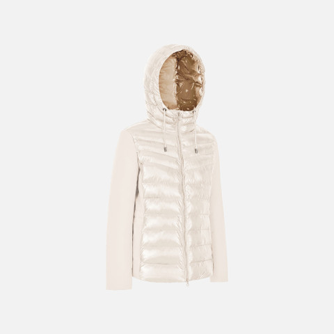 Quilted jacket SPHERICA WOMAN Mid Moonbeam/Mid moonbeam - image number 1 | GEOX