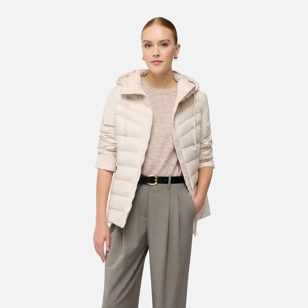 Quilted jacket SPHERICA WOMAN Mid Moonbeam/Mid moonbeam - image number 3 | GEOX