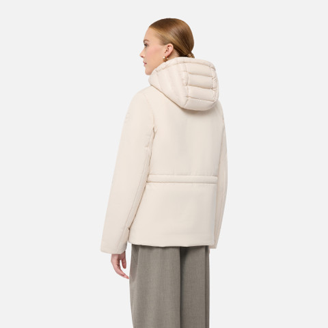Quilted jacket SPHERICA WOMAN Mid Moonbeam/Mid moonbeam - image number 5 | GEOX