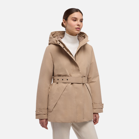 Parka lungo HOARA ABX DONNA Sabbia | GEOX