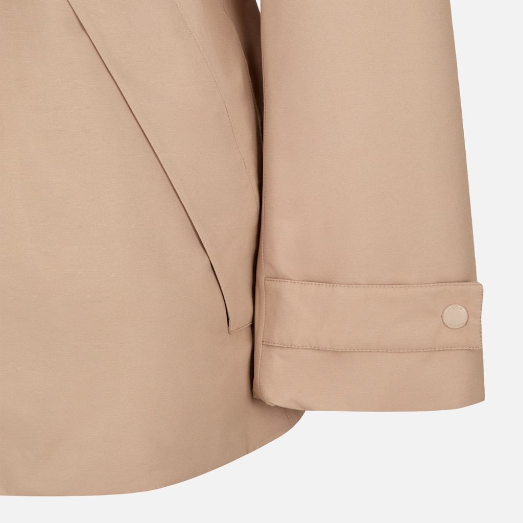 Parka lungo HOARA ABX DONNA Sabbia - image number 7 | GEOX