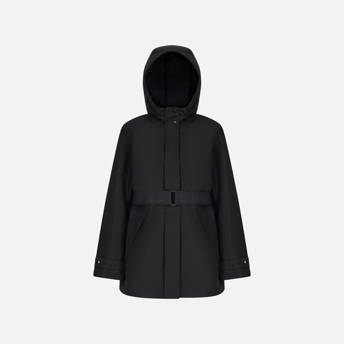 Long parka HOARA ABX WOMAN Black | GEOX