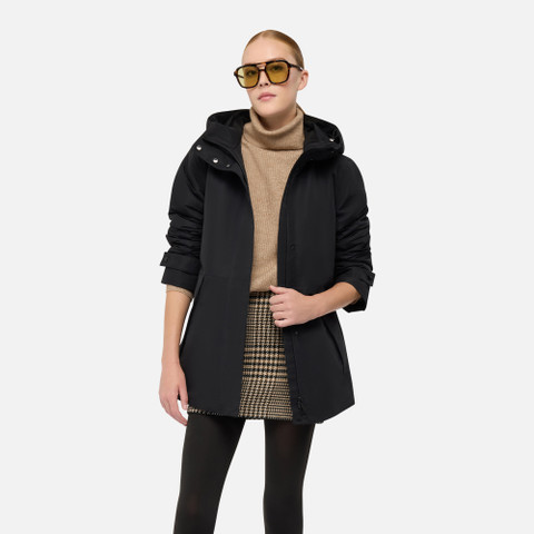 Long parka HOARA ABX WOMAN Black | GEOX