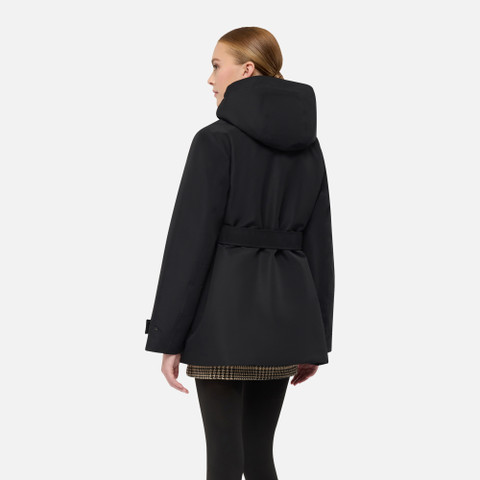 Long parka HOARA ABX WOMAN Black - image number 2 | GEOX