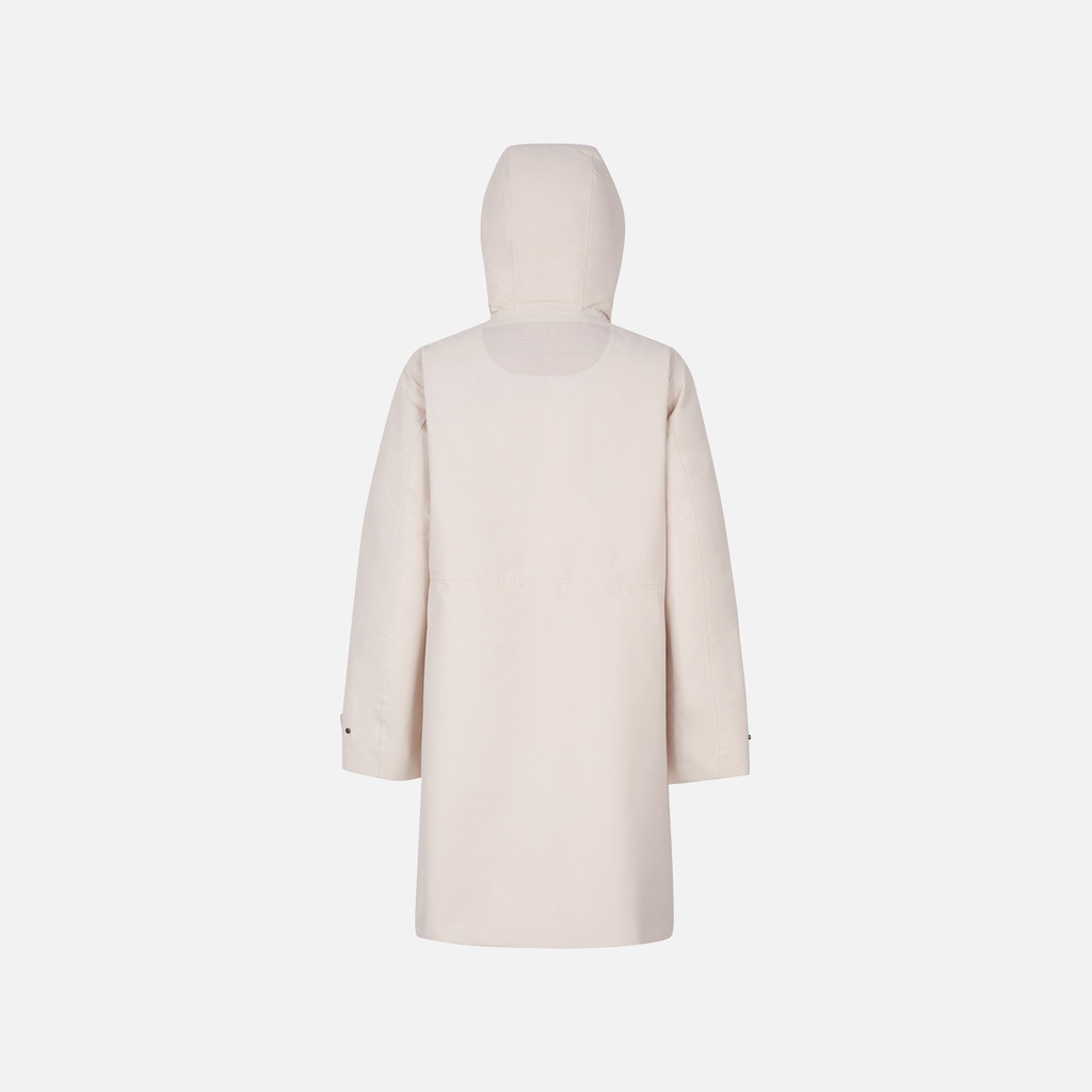 Long parka HOARA ABX WOMAN Mid Moonbeam - image number 4 | GEOX