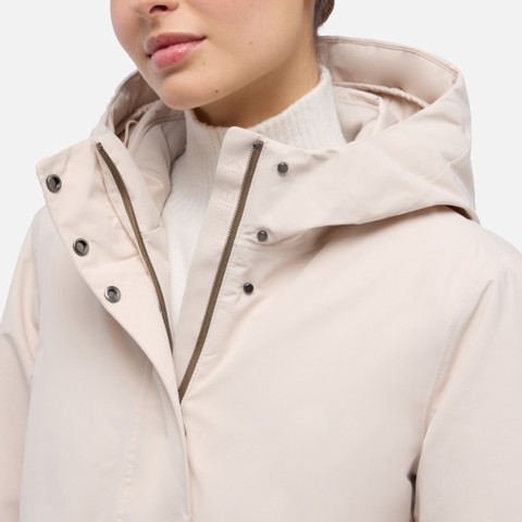 Long parka HOARA ABX WOMAN Mid Moonbeam - image number 8 | GEOX