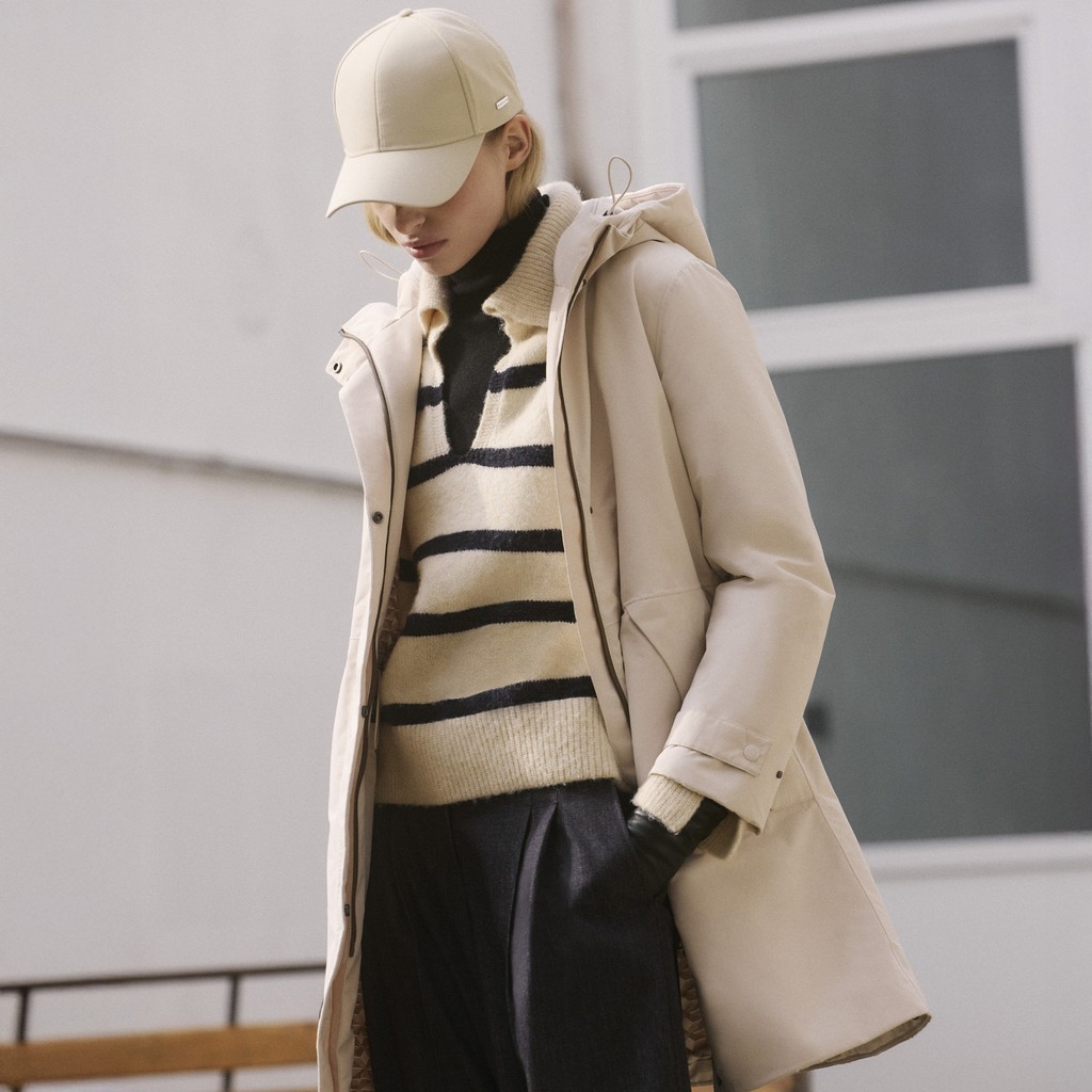 Long parka HOARA ABX WOMAN Mid Moonbeam - image number 8 | GEOX