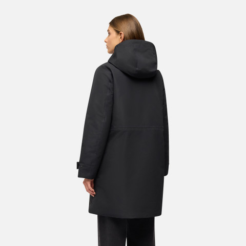 Parka lungo HOARA ABX DONNA Nero - image number 2 | GEOX