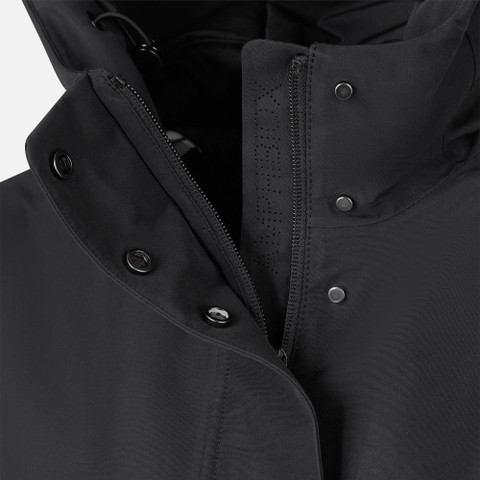 Parka lungo HOARA ABX DONNA Nero - image number 4 | GEOX