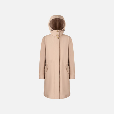 Trench coat ANYWECO WOMAN Natural - image number 0 | GEOX