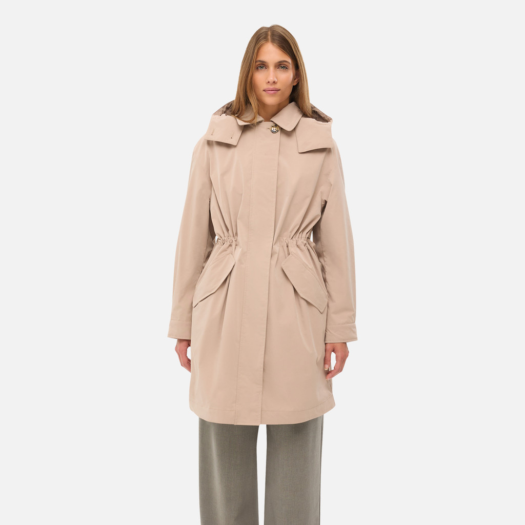 Trench coat ANYWECO WOMAN Natural - image number 1 | GEOX