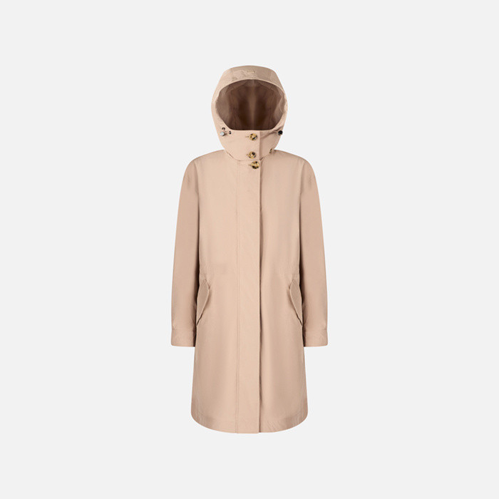 Trench coat ANYWECO WOMAN Natural | GEOX