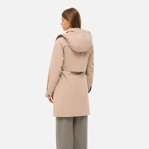 Trench coat ANYWECO WOMAN Natural - image number 5 | GEOX