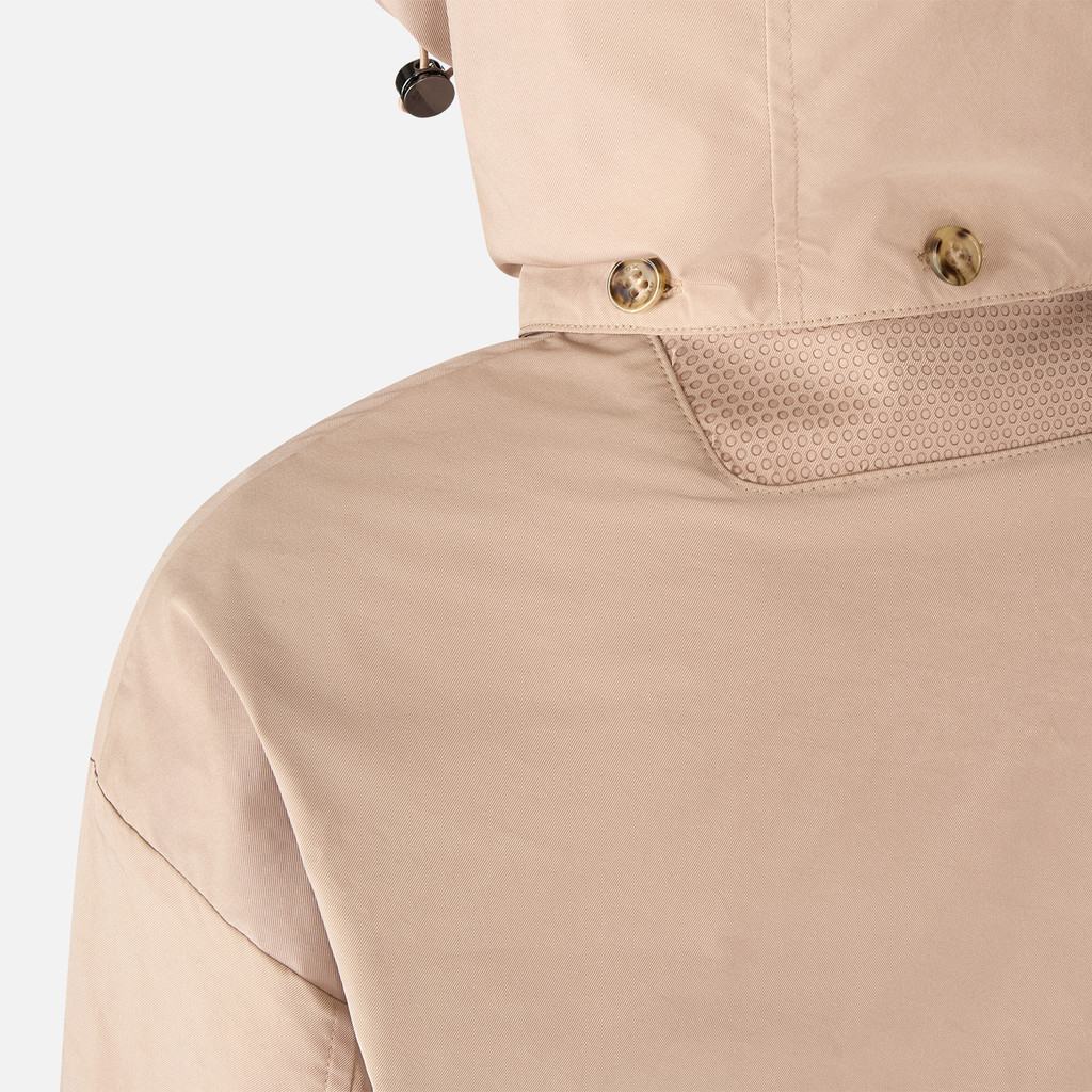 Trench coat ANYWECO WOMAN Natural - image number 6 | GEOX