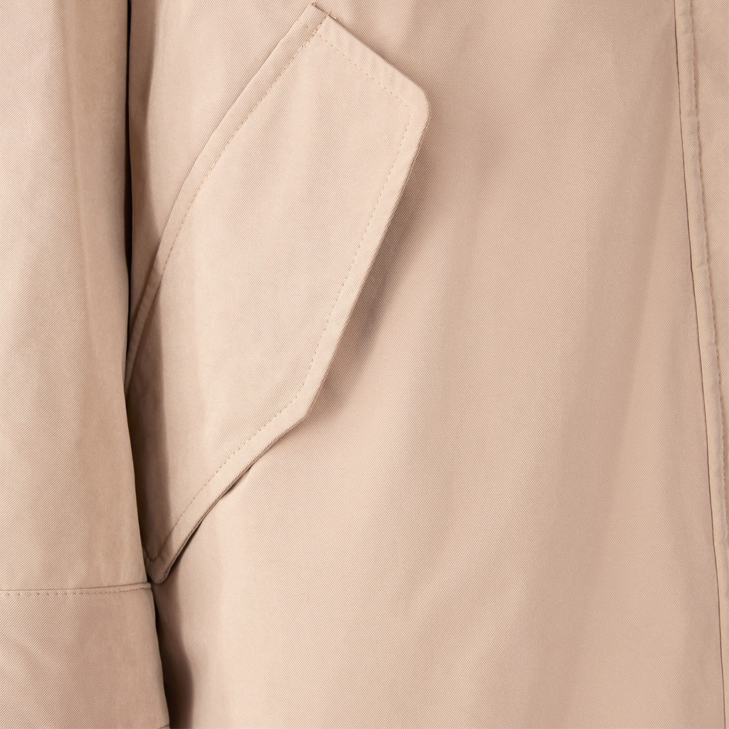Trench coat ANYWECO WOMAN Natural - image number 7 | GEOX