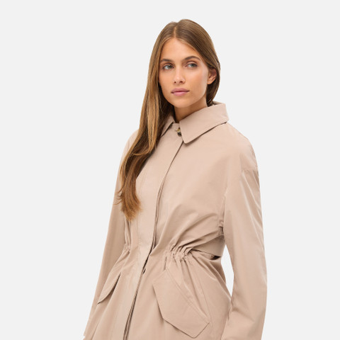 Trench coat ANYWECO WOMAN Natural - image number 8 | GEOX