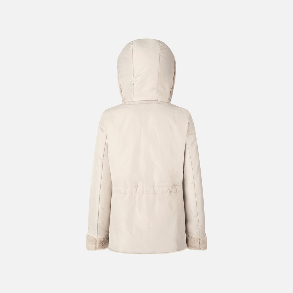 Veste réversible KAULA FEMME Gris tourterelle/Gris clair - image number 2 | GEOX