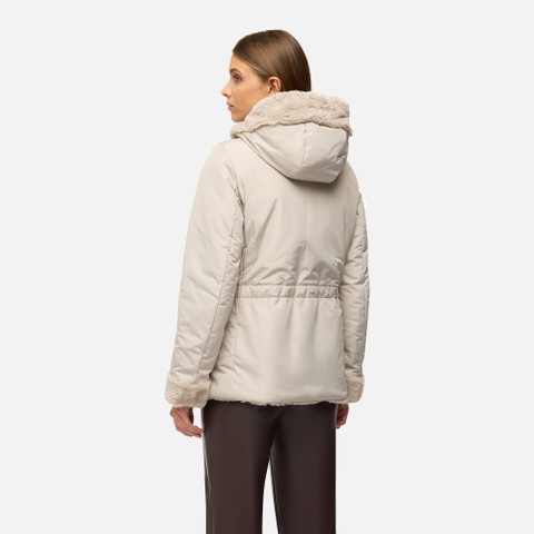 Veste réversible KAULA FEMME Gris tourterelle/Gris clair - image number 5 | GEOX