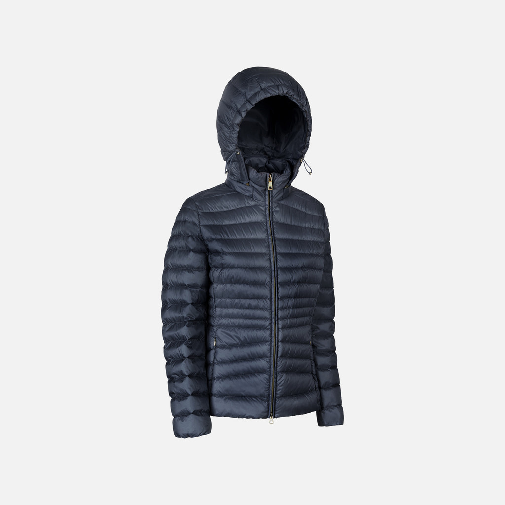 Short down jacket JAYSEN WOMAN Sky captain - image number 1 | GEOX