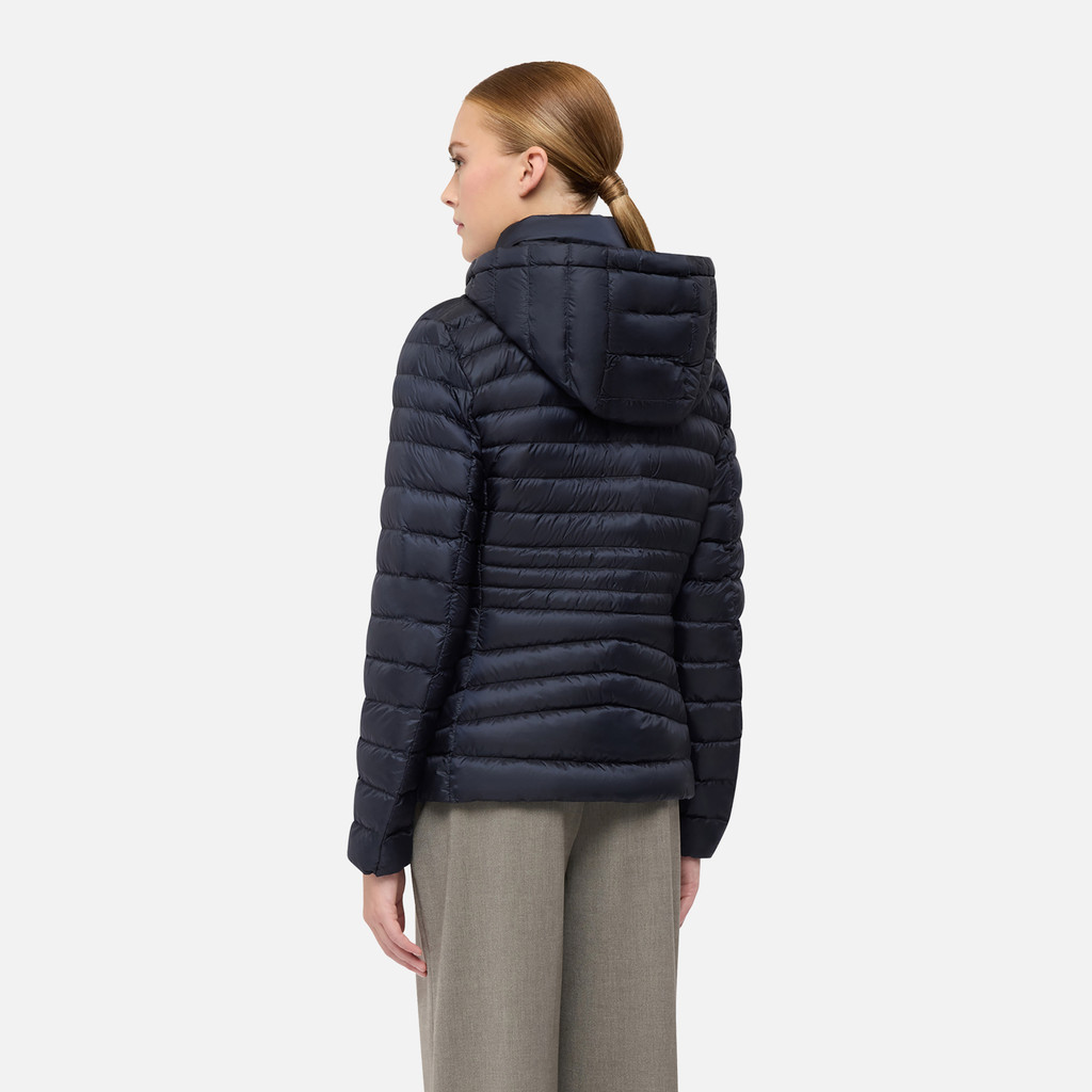 Short down jacket JAYSEN WOMAN Sky captain - image number 5 | GEOX