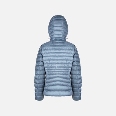 Short down jacket JAYSEN WOMAN Faded denim - image number 4 | GEOX
