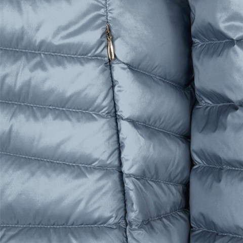 Short down jacket JAYSEN WOMAN Faded denim - image number 7 | GEOX