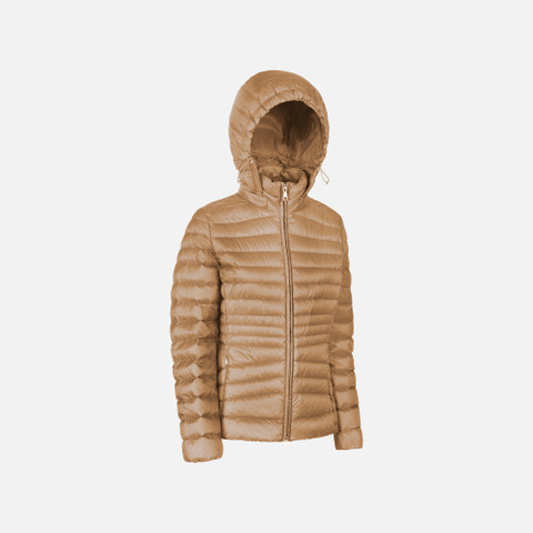 Short down jacket JAYSEN WOMAN Natural - image number 1 | GEOX