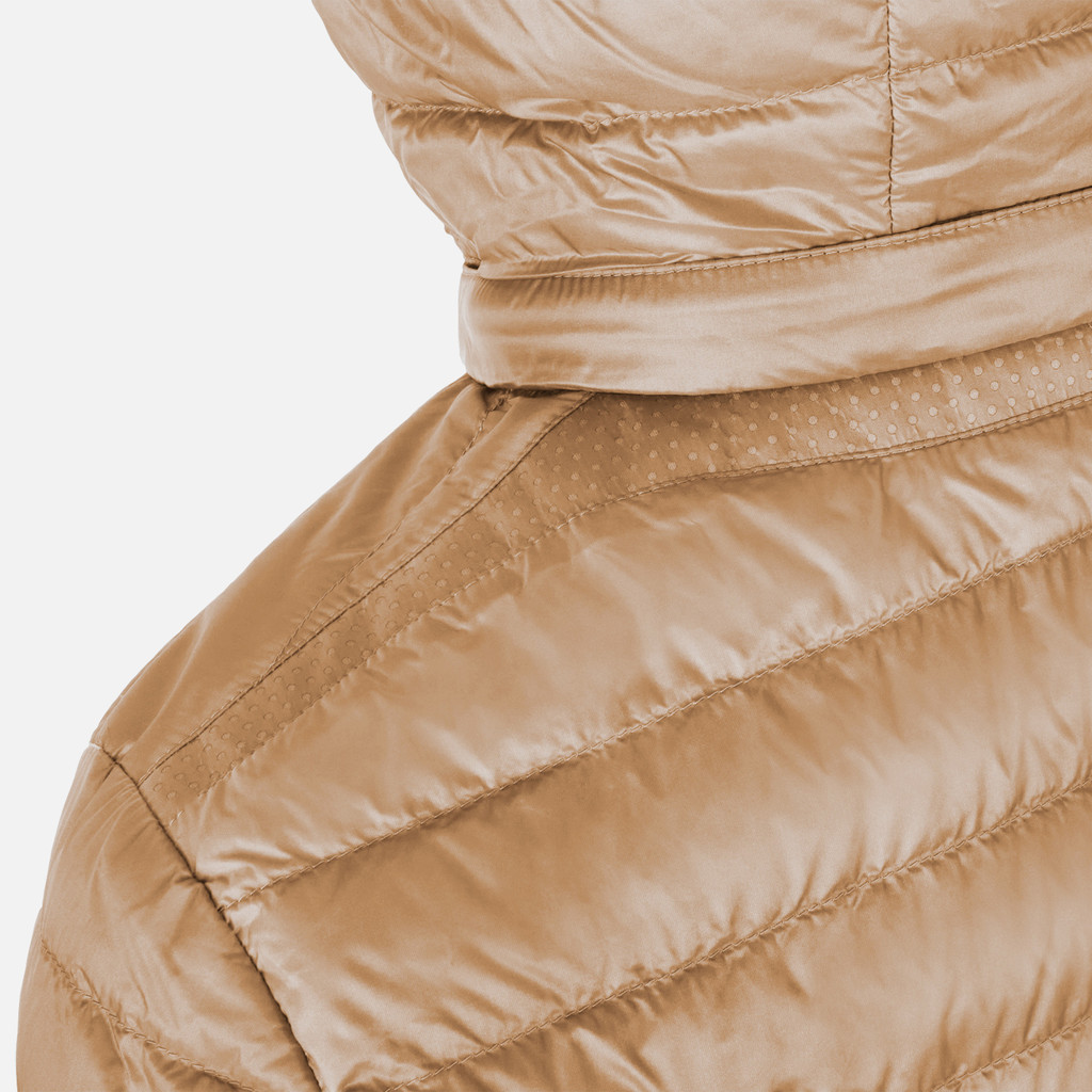 Short down jacket JAYSEN WOMAN Natural - image number 3 | GEOX