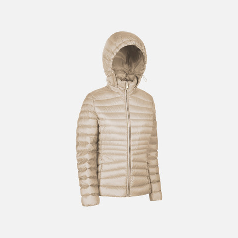 Short down jacket JAYSEN WOMAN Mid Moonbeam - image number 1 | GEOX