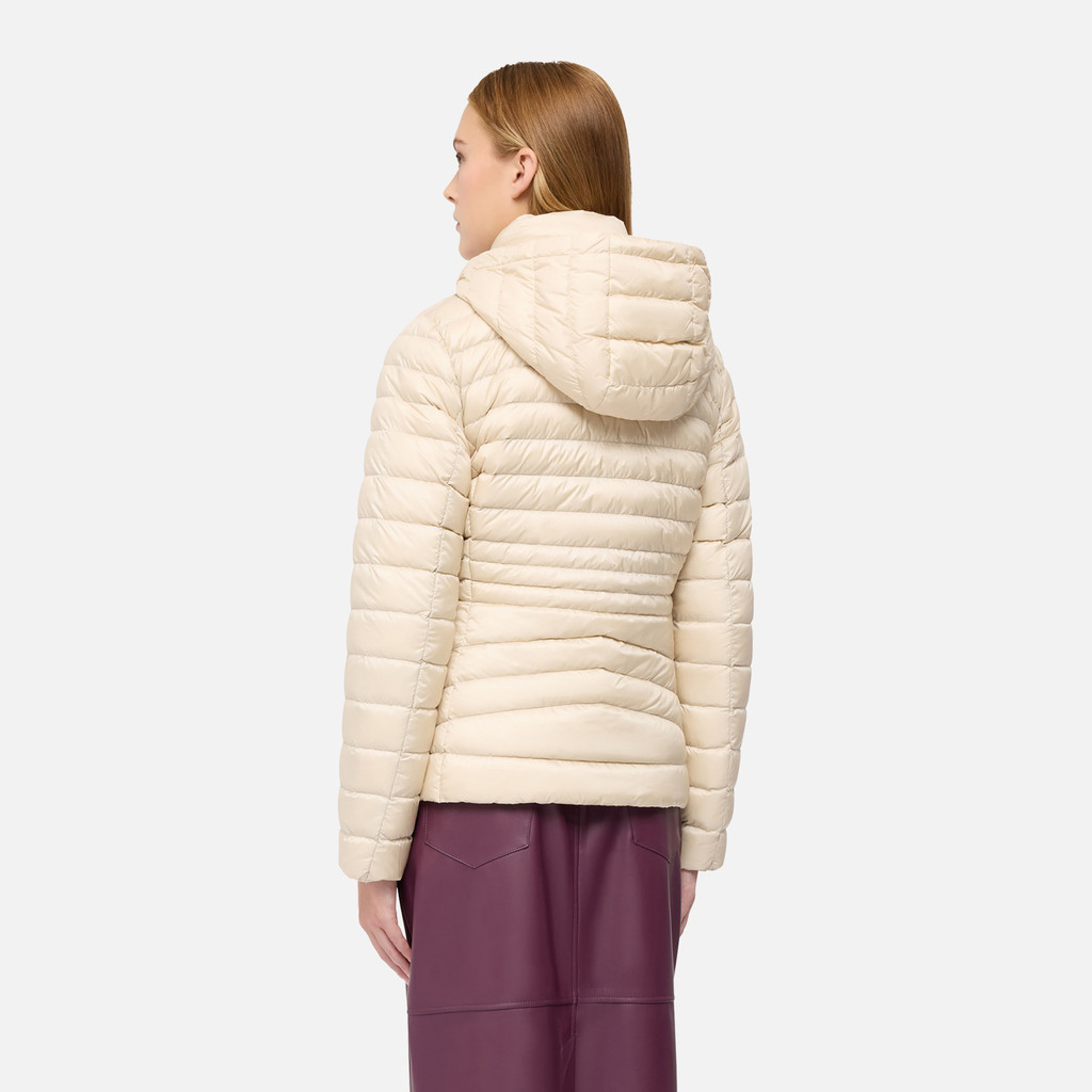 Short down jacket JAYSEN WOMAN Mid Moonbeam - image number 5 | GEOX