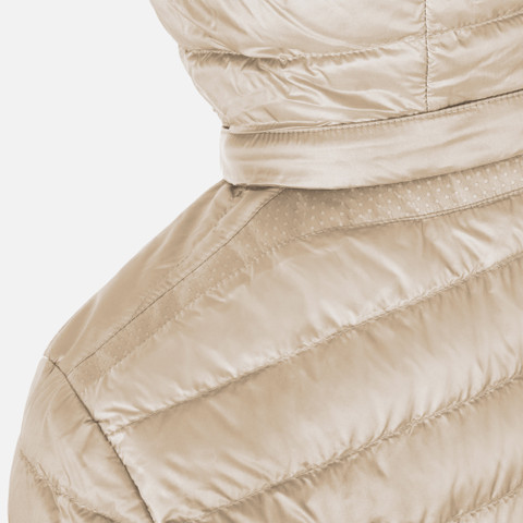 Short down jacket JAYSEN WOMAN Mid Moonbeam - image number 3 | GEOX