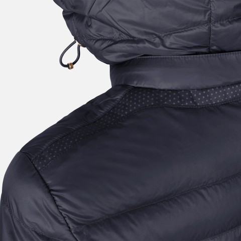 Full-length quilted coat JAYSEN WOMAN Sky captain - image number 7 | GEOX