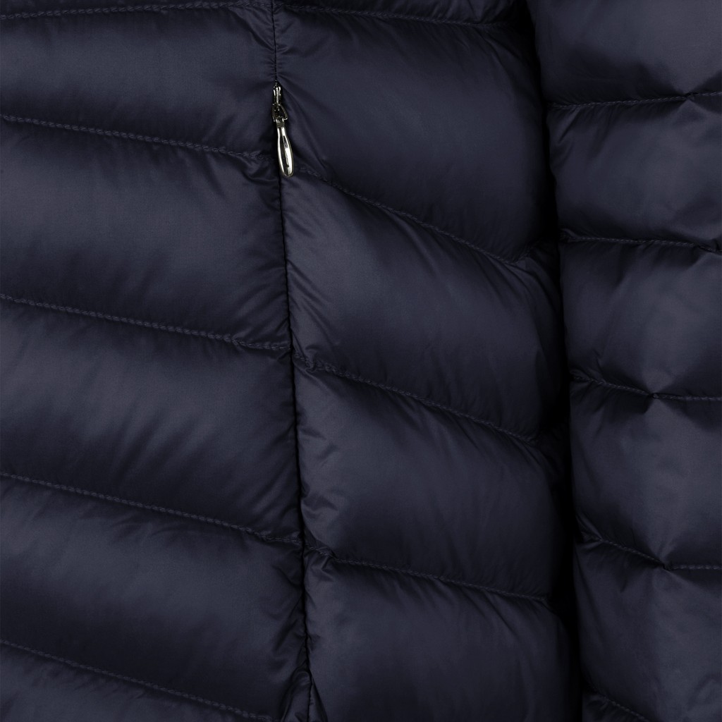 Full-length quilted coat JAYSEN WOMAN Sky captain - image number 8 | GEOX