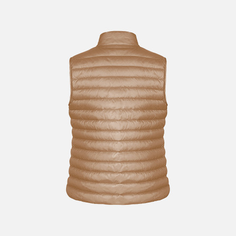 Sleeveless down jacket JAYSEN WOMAN Natural - image number 2 | GEOX
