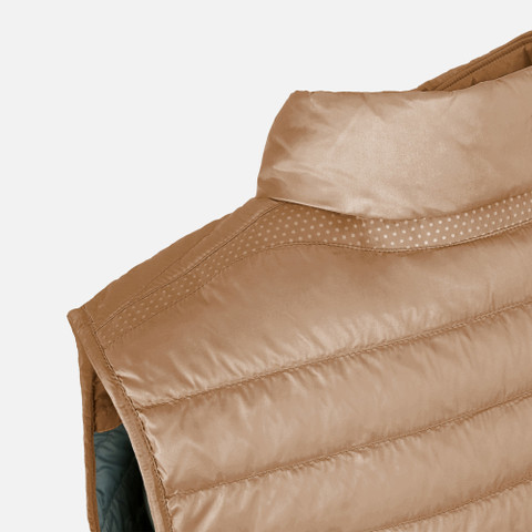 Sleeveless down jacket JAYSEN WOMAN Natural - image number 3 | GEOX