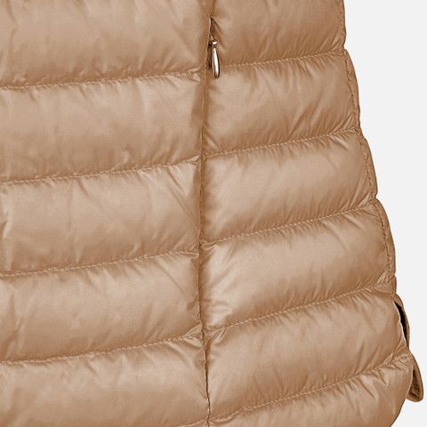 Sleeveless down jacket JAYSEN WOMAN Natural - image number 4 | GEOX