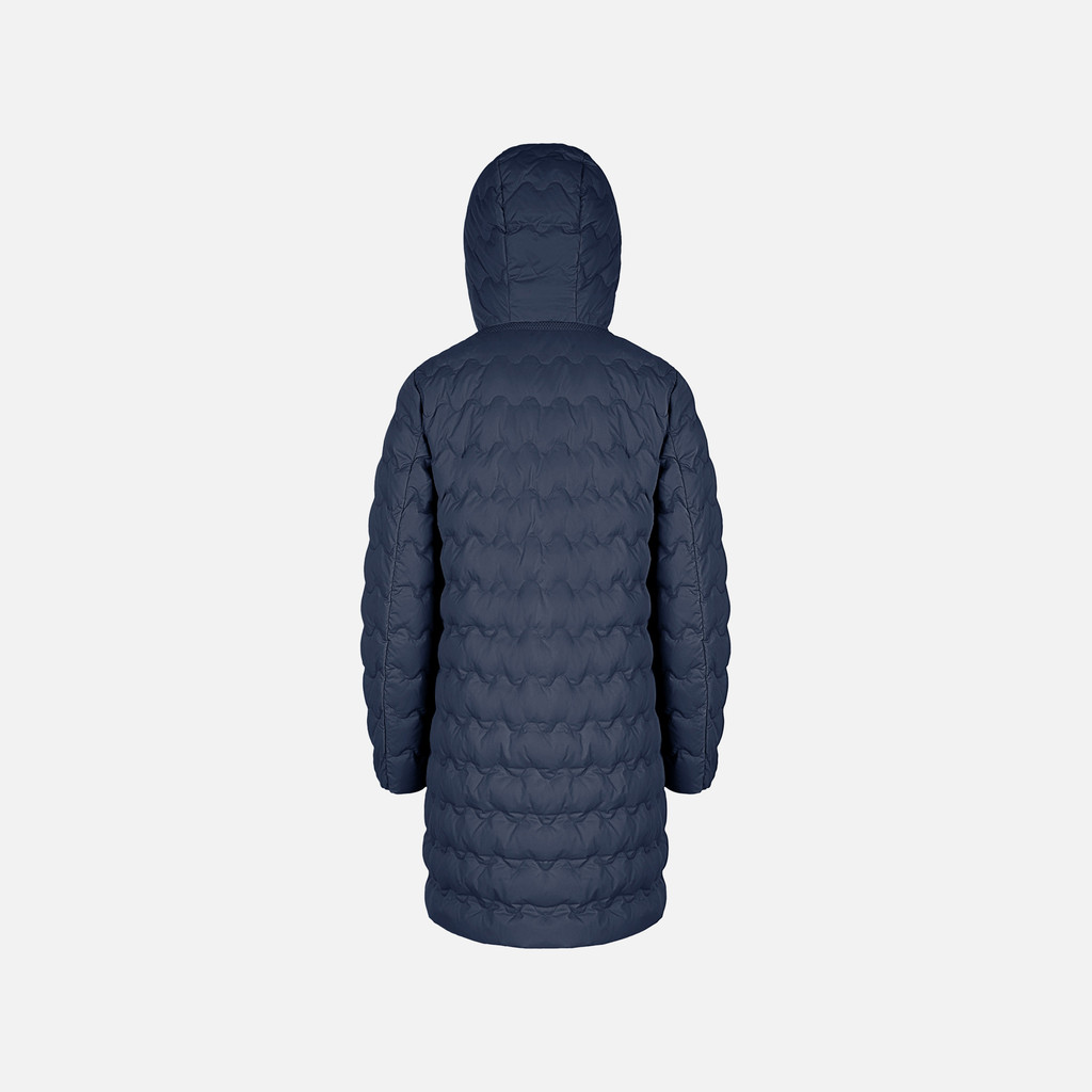 Full-length quilted coat MYLUSE WOMAN Sky captain - image number 2 | GEOX