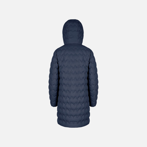 Full-length quilted coat MYLUSE WOMAN Sky captain - image number 2 | GEOX