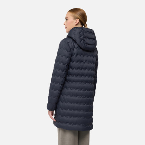 Full-length quilted coat MYLUSE WOMAN Sky captain - image number 5 | GEOX
