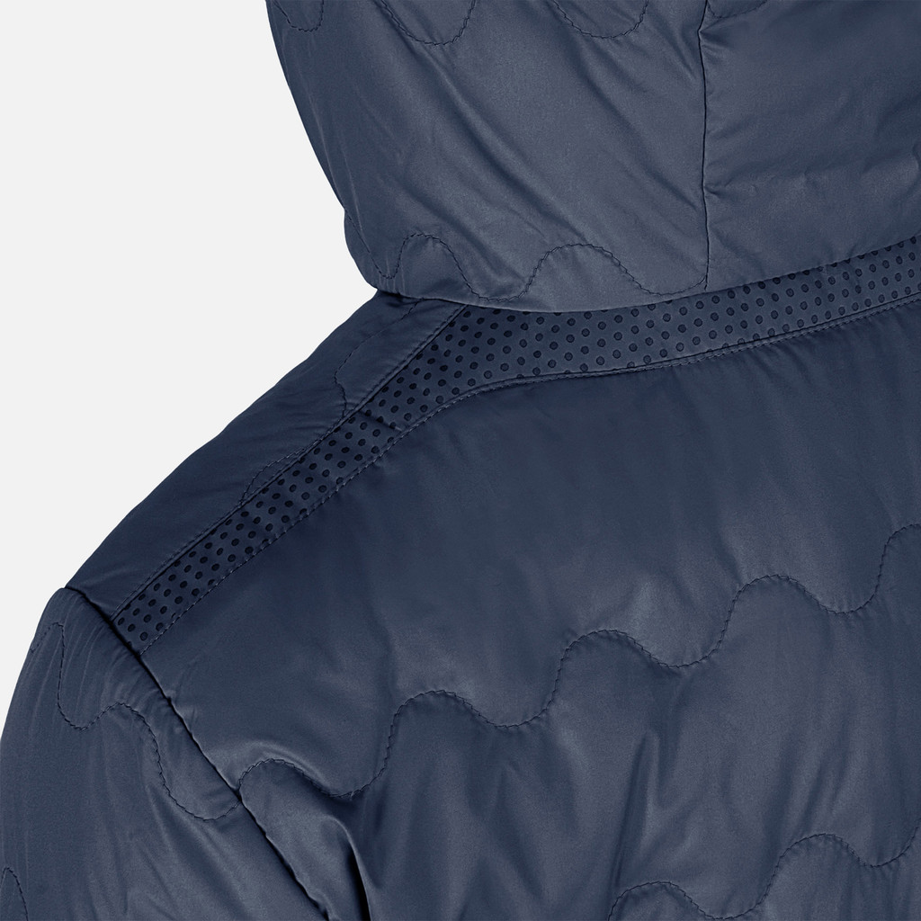 Full-length quilted coat MYLUSE WOMAN Sky captain - image number 3 | GEOX